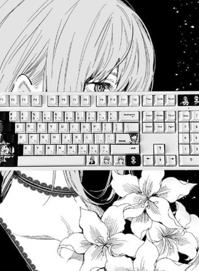 玛奇玛键帽fire68带日文字根pbt热升华适配美加狮mad68wooting60