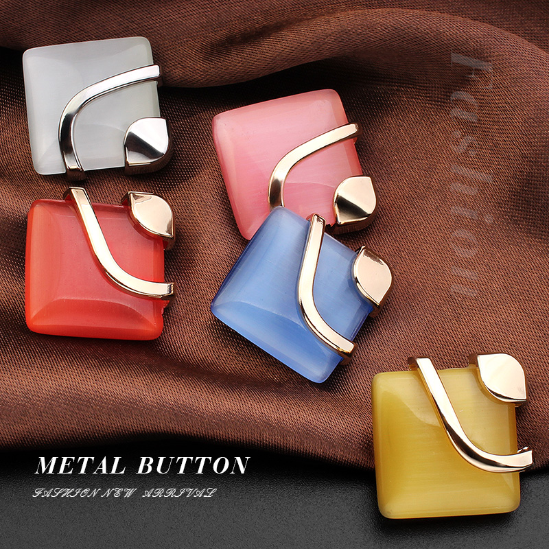 金属纽扣高档毛呢大衣风衣毛衣女百搭创意个性大号猫眼石装饰扣子