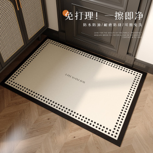 简约地垫入户门垫进门口玄关脚垫pvc可擦免洗新款 地毯高级感耐脏