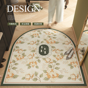 法式复古入户门地垫2026新款玄关地毯可裁剪进门门口耐脏免洗脚垫