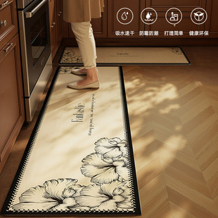 厨房地垫2026新款可擦免洗家用耐脏脚垫子防滑防油吸水专用地毯