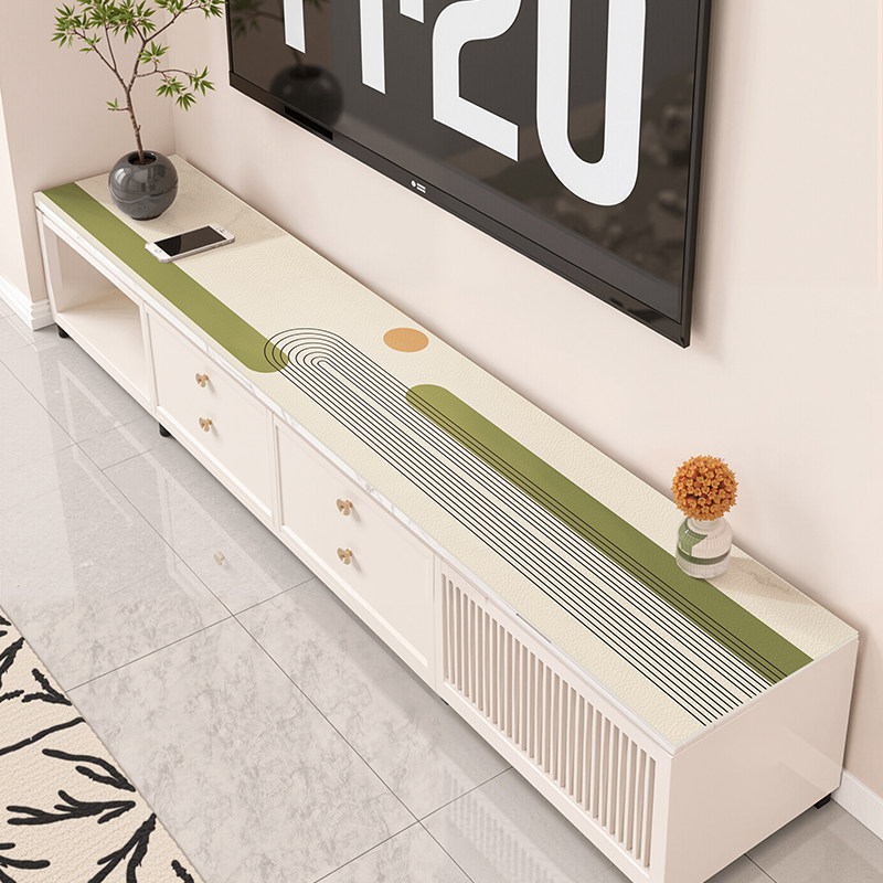 电视柜桌垫2026新款防油防水免洗餐边柜台面保护垫子长方形遮盖布,居家布艺,桌布,淘宝优惠券,粉丝福利购,淘宝优惠卷