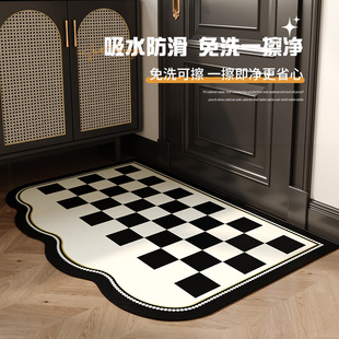 新款 入户地垫pvc可擦免洗玄关地毯门垫进门口防滑脚垫高级感耐脏