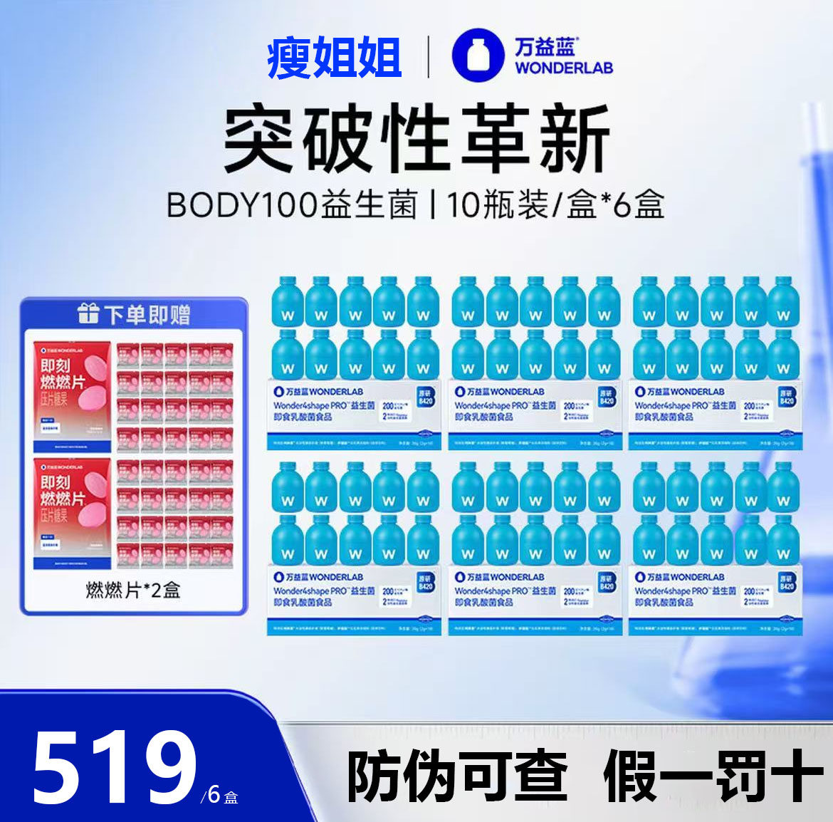 万益蓝早B晚S益生菌体重管理