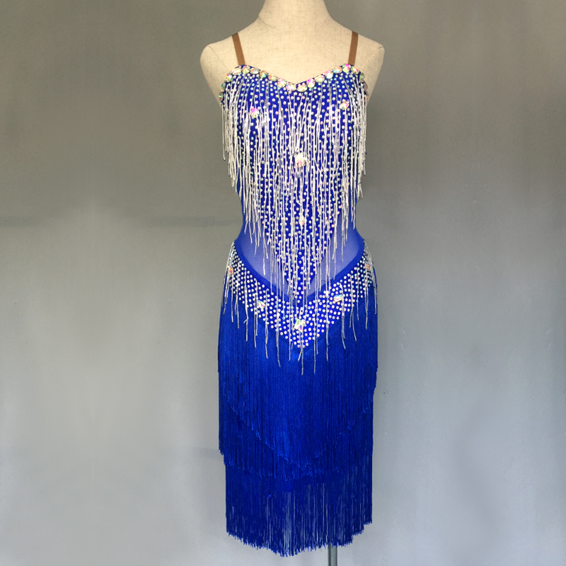 少儿拉丁舞表演服拉丁舞比赛服拉丁舞表演服装拉丁舞演出服女H80