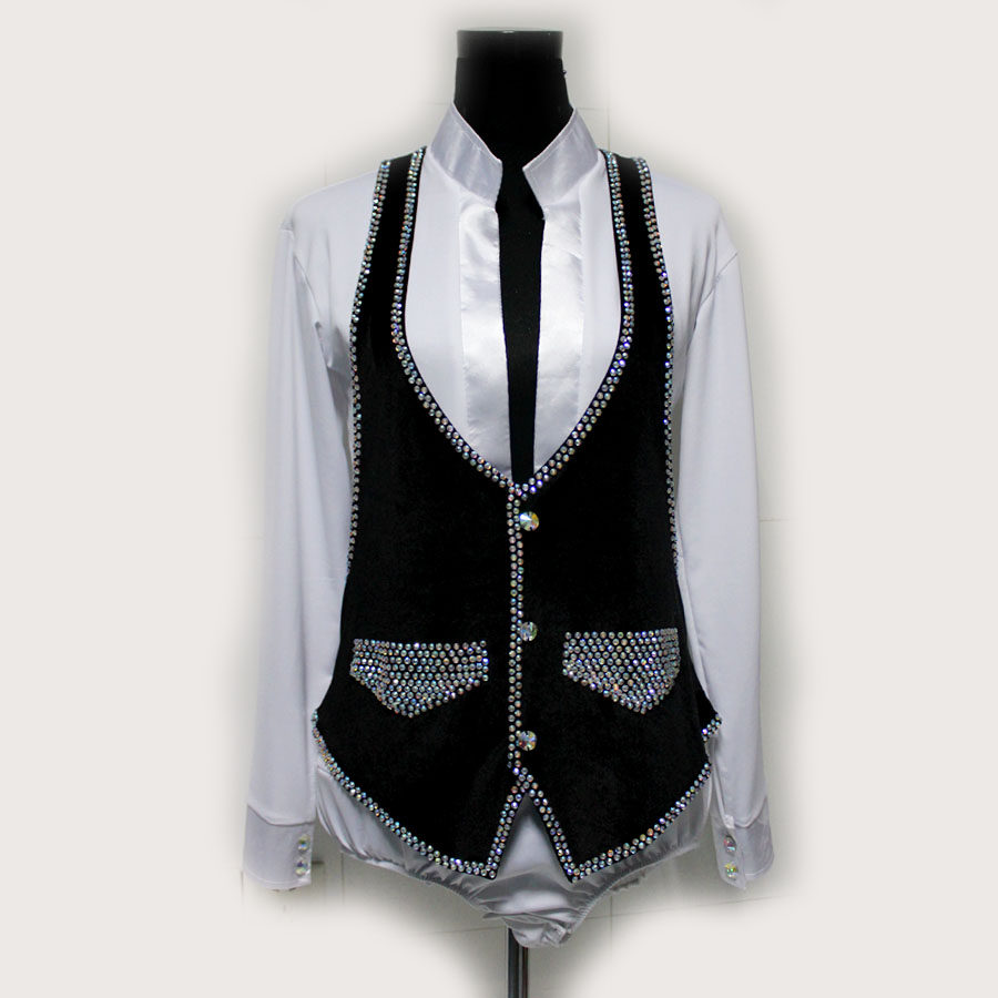 拉丁舞蹈服 男款 拉丁服少儿 拉丁舞比赛服 男 拉丁舞服男装c61