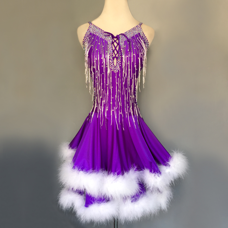 少儿儿童拉丁舞比赛服成人拉丁舞表演服拉丁舞演出服拉丁舞裙H18