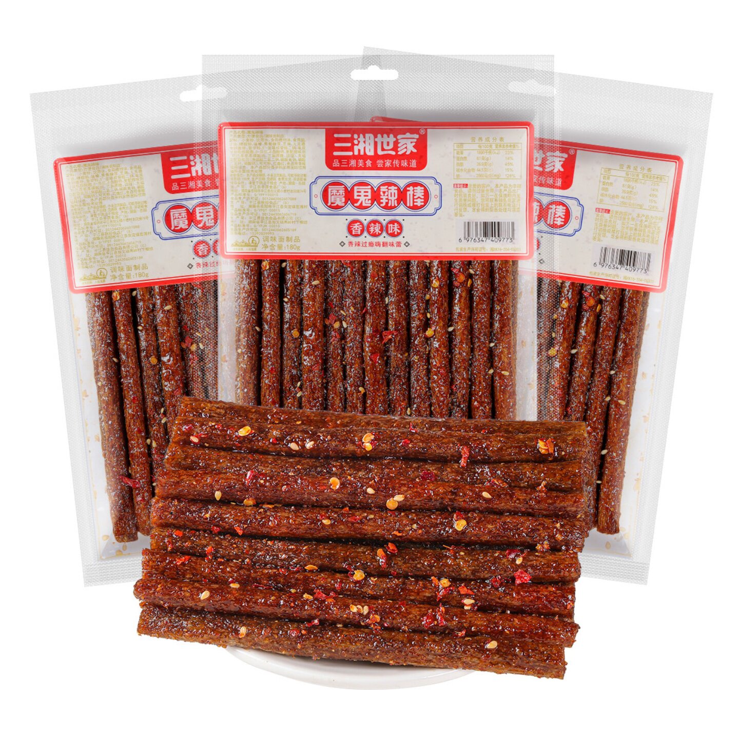 三湘世家魔鬼辣棒110g怀旧辣条