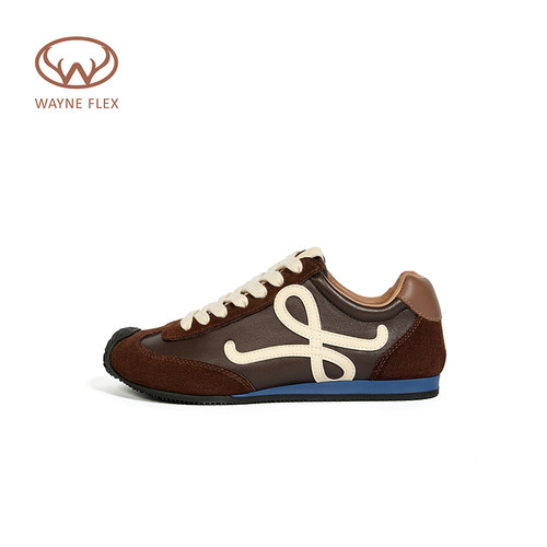 WAYNE FLEX韦恩阿甘德训鞋系带美拉德拼色百搭运动风休闲鞋女