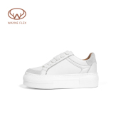 韦恩Wayne 厚底增高小白鞋 Flex新款 拼接百搭舒适休闲系带板鞋