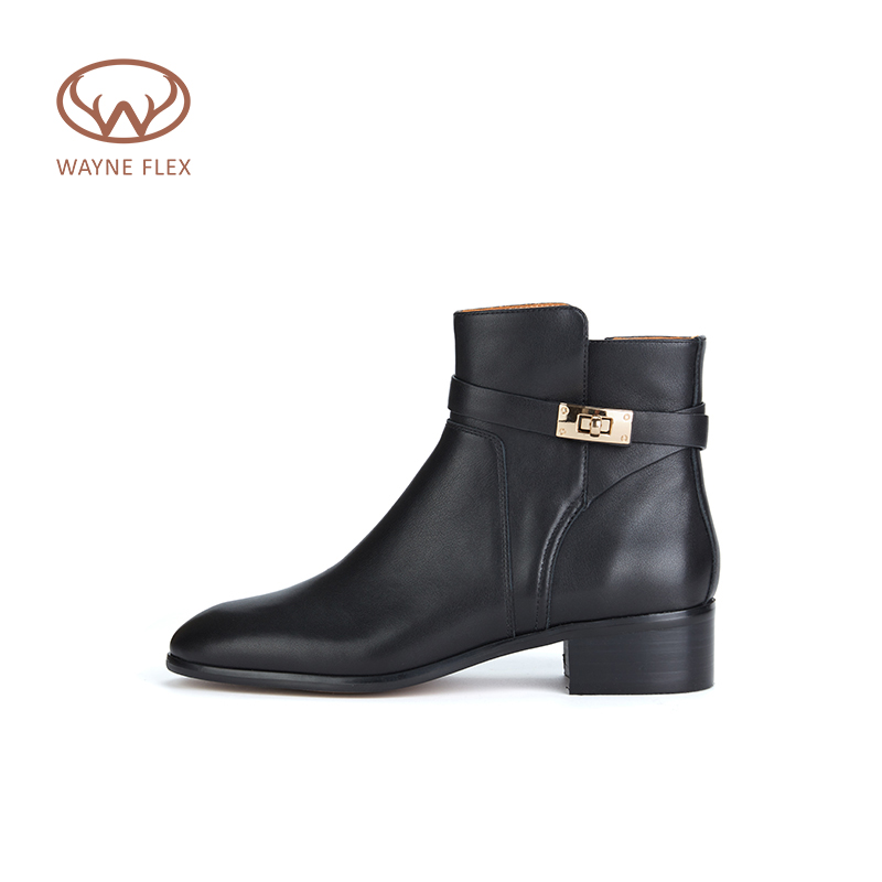 WAYNEFLEX舒适切尔西靴粗跟