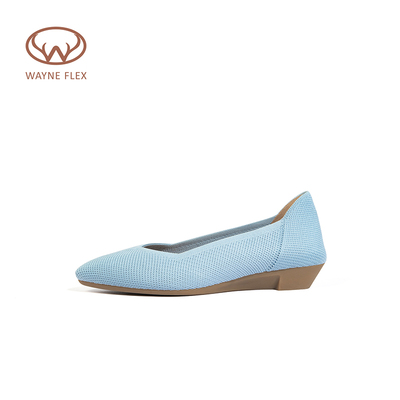 韦恩环保健康增高坡跟单鞋