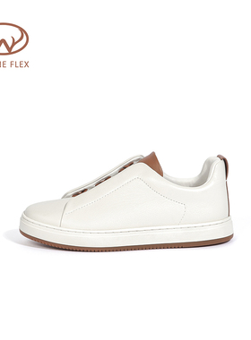 WAYNE FLEX韦恩情侣款男女同款百搭轻便舒适休闲鞋拼色简约小白鞋