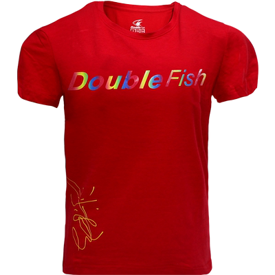 双鱼DF18018乒乓球服运动服男女款比赛训练运动队服T恤短袖签名服