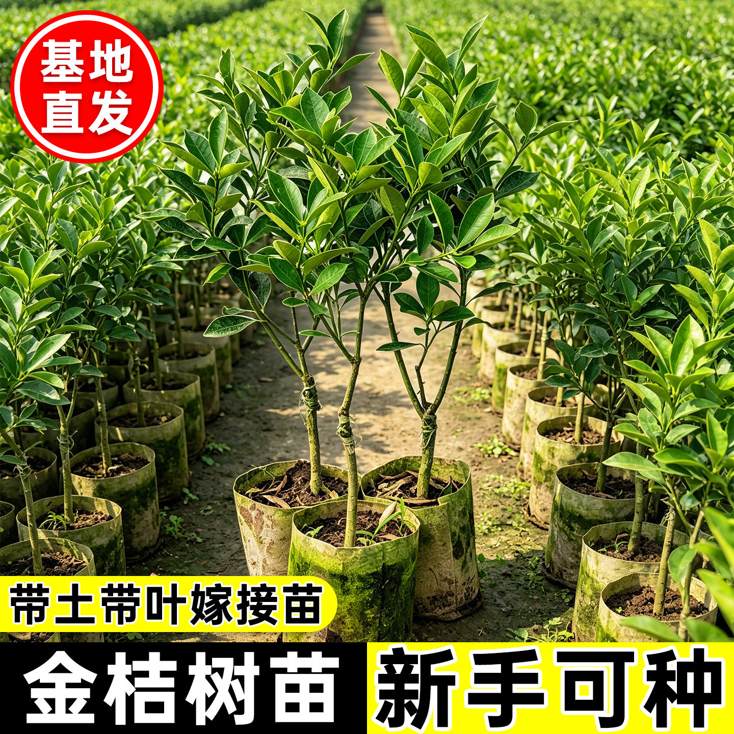 金桔树苗正宗现挖嫁接第二代第三代金桔树苗南北方四季种植金橘苗