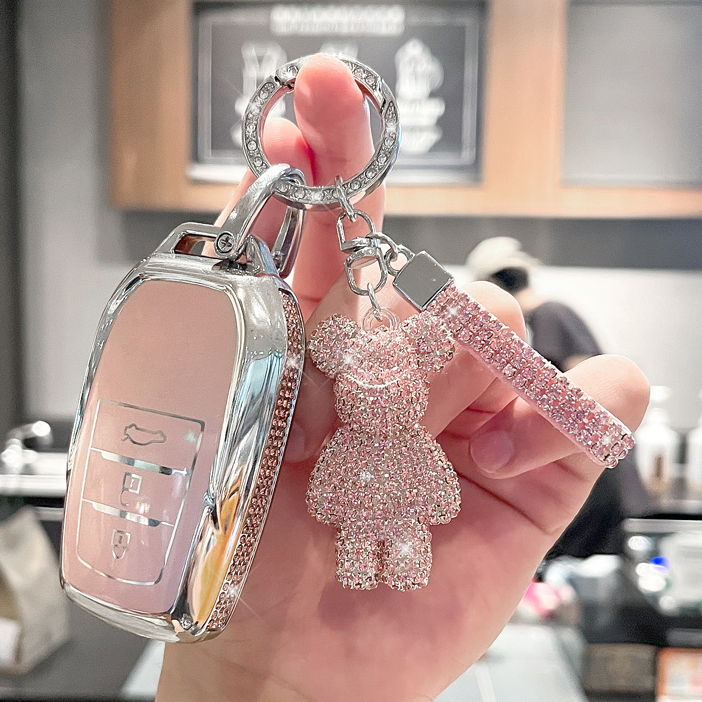 适用丰田钥匙套新凯美瑞亚洲龙威汉锋兰达卡罗拉锐放RAV4荣放扣壳