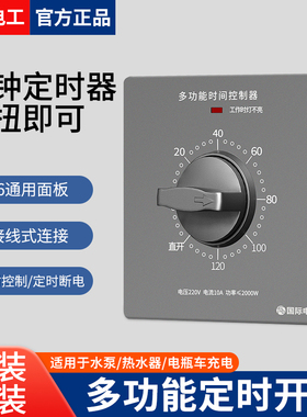 时间定时开关控制器杀菌灯时控面板水泵定时器强弱电机械式倒计时