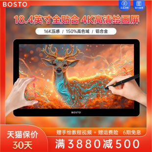 19UHDT 数位屏手绘屏电脑绘图绘画手写屏液晶数位板 BOSTO