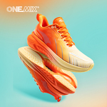 onemix玩觅避震鞋爽跑运动鞋男软底减震超轻太空泡跳绳跑步鞋增高