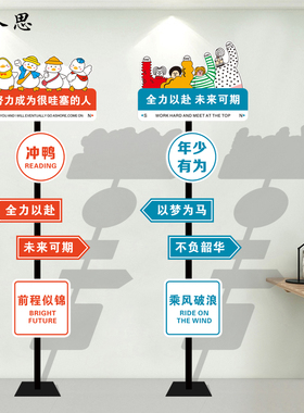 学校培训班网红励志路牌指示牌教室激励立牌装饰摆件广告牌展示牌