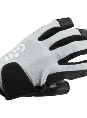 Gill新款男女通用银黑色成人运动航海3指手套骑行钓鱼包邮