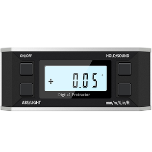 日本三量高精度长型电子数显倾角仪盒带磁角度规仪水平仪角度尺