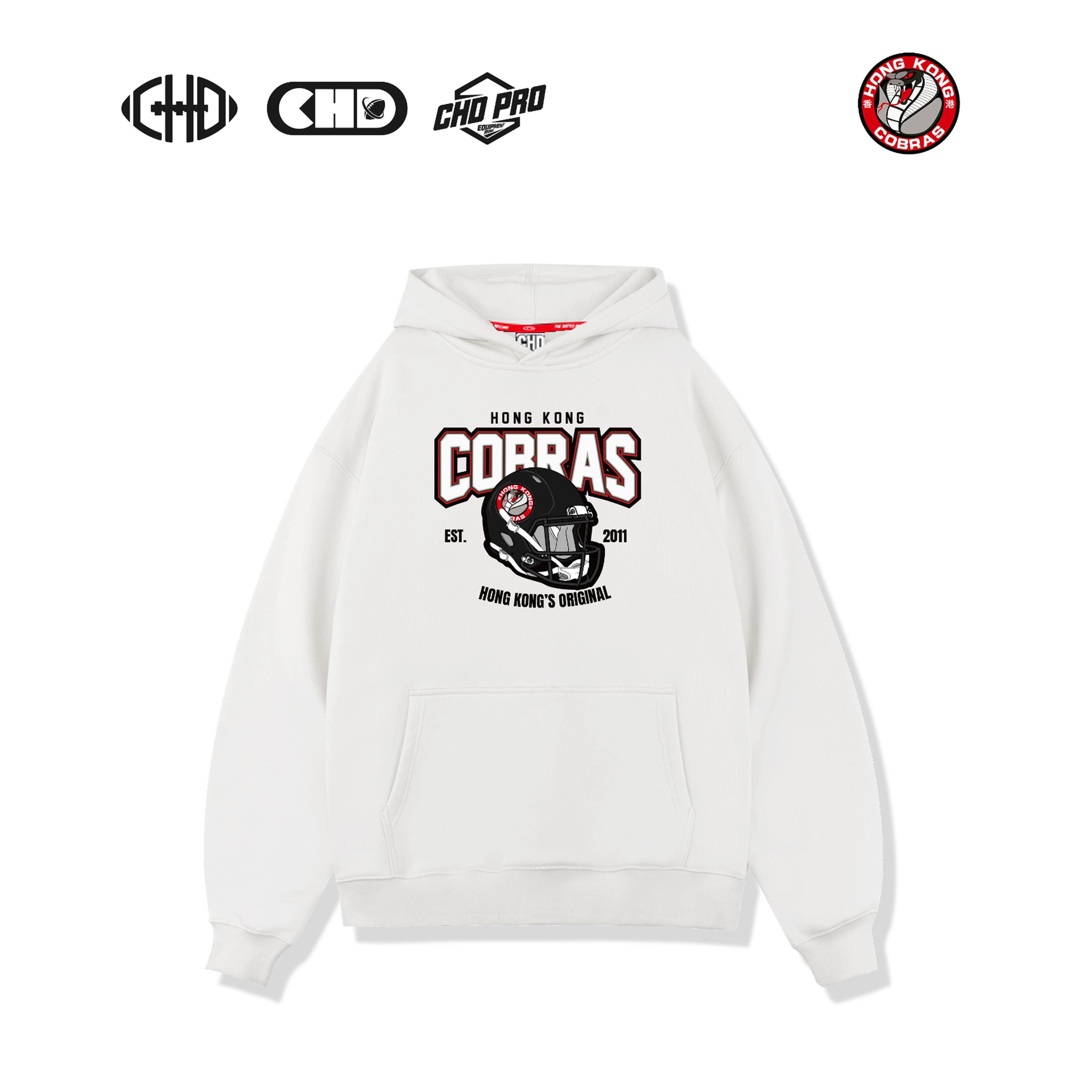 CHDx香港眼镜蛇卫衣秋冬季运动服饰连帽纯棉潮流复古风橄榄球宽松