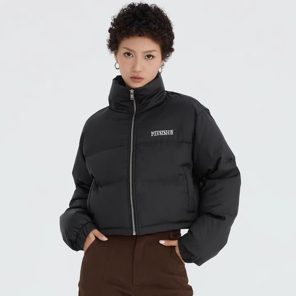 羽绒服短款面包服UNBDNS立领加厚