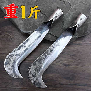 手工锻打夹钢柴刀农用砍树砍竹子户外割草专用镰刀开路老式砍柴刀