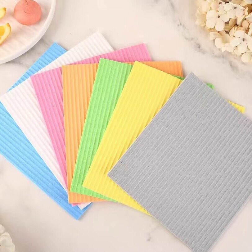 清仓亚马逊木浆棉抹布瑞典布家用清洁厨房洗碗布不沾油抹布百洁布