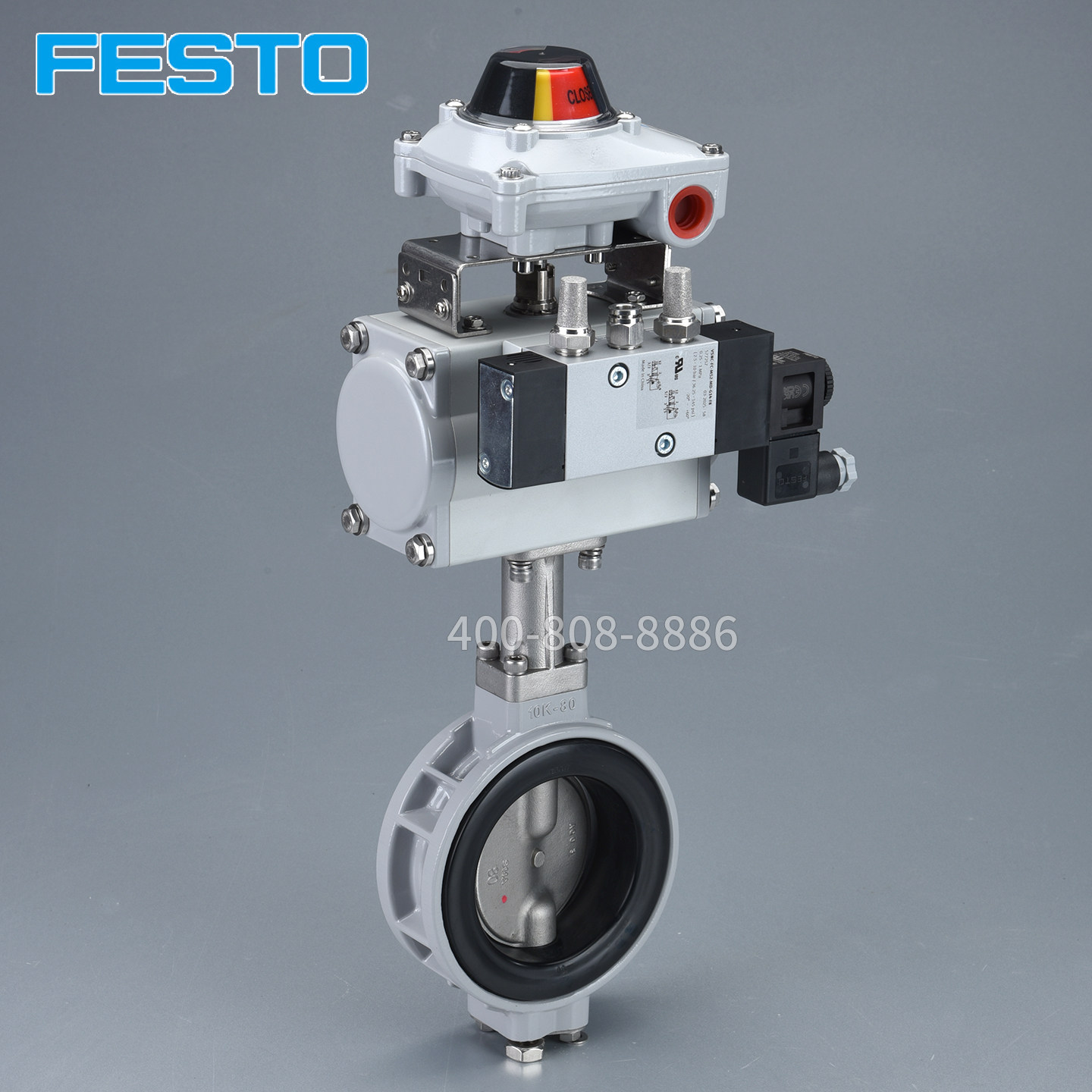 FESTO费斯托气动执行器电磁阀限位开关防结露气动蝶阀带信号反馈