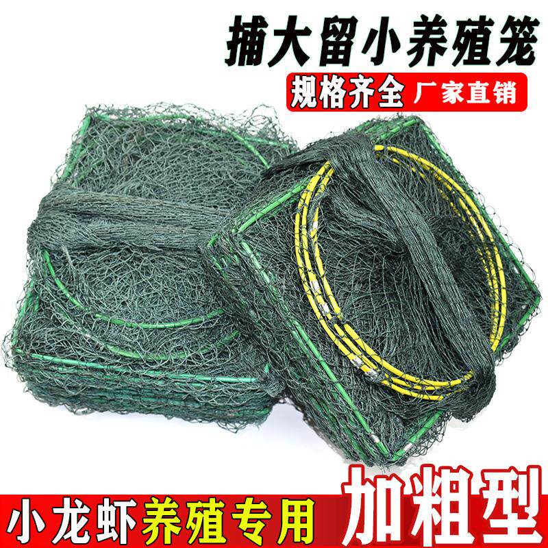 捕大留小虾笼渔网龙虾网有结粗线养殖虾笼精品大框螃蟹笼甲鱼笼子