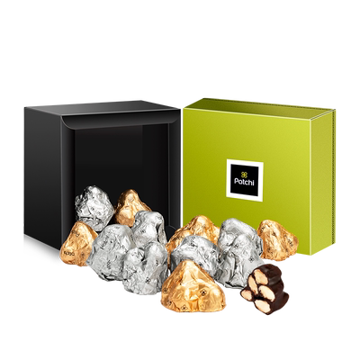 鲜脆榛子巧克力Patchi金银箔礼盒