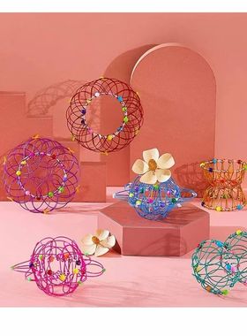 三十六变百变花篮益智玩具神奇铁艺掌中玩具怀旧儿童生日假期礼物