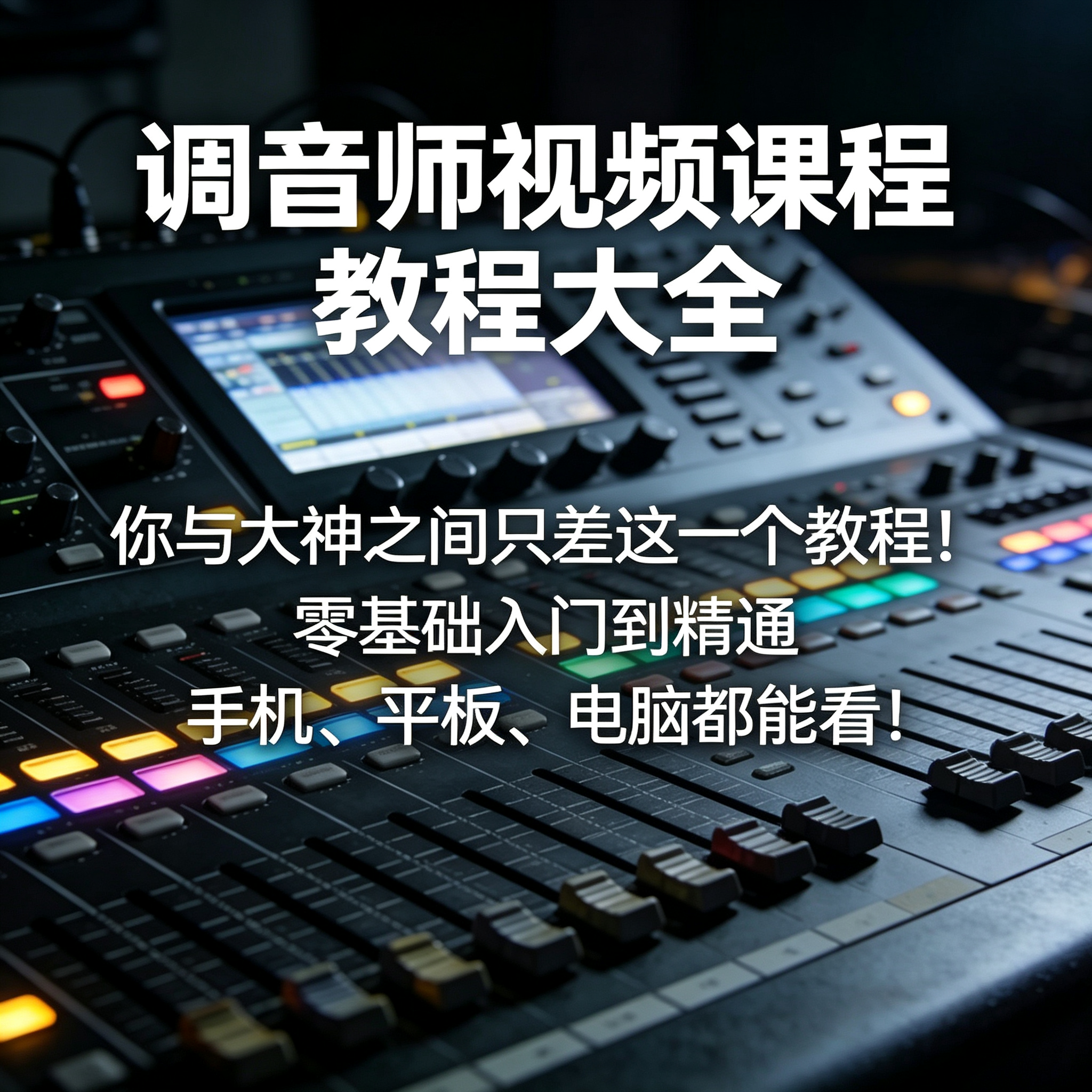 调音师视频课程教程大全零基础入门到精通快速提升调音技能