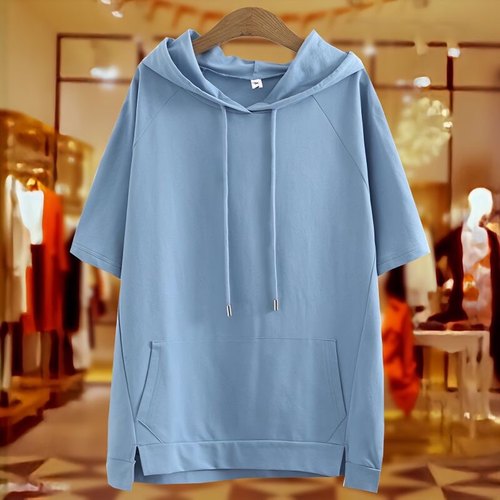 连帽卫衣薄款连帽卫衣韩系棉宽松