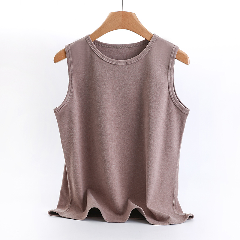 保暖背心女士加厚无袖上衣打底衫