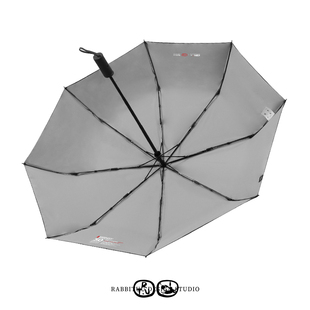 rabbituu自动伞便携折叠伞男士雨伞防晒遮阳晴雨两用简约双层纯色
