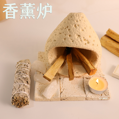 经典款密鲁圣木壁炉小众高级香薰冥想瑜伽薰衣草鼠尾草净化熏香炉