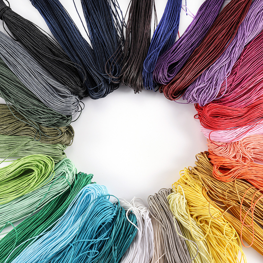 手工diy线材首饰品配件 1mm台湾蜡线3股蜡线可烧结编织绳现货65米