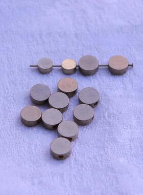 黄铜圆饼珠 6/8*3mm通孔散珠原铜片扁平手链项链手工饰品配件diy