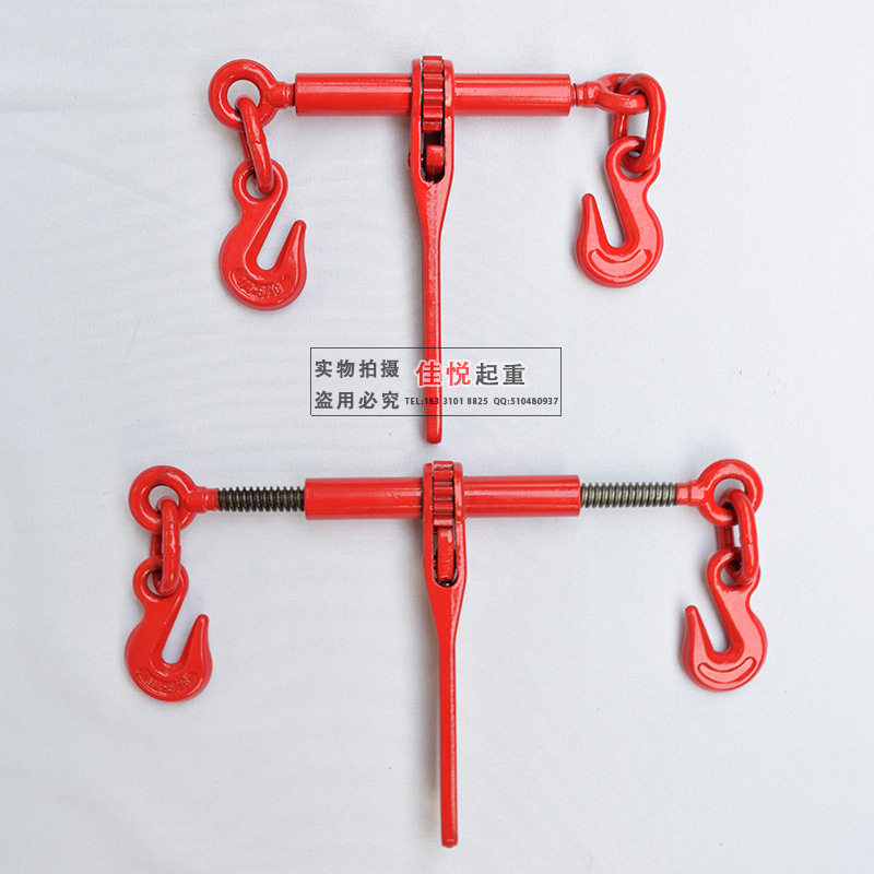 手动棘轮收紧器货车链条拉紧器货车捆车固定钢索杠杆紧线器封车器