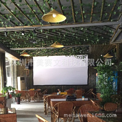 200寸4:3/16:9老式电影幕布 家用银幕 投影仪屏下乡流动放电影用