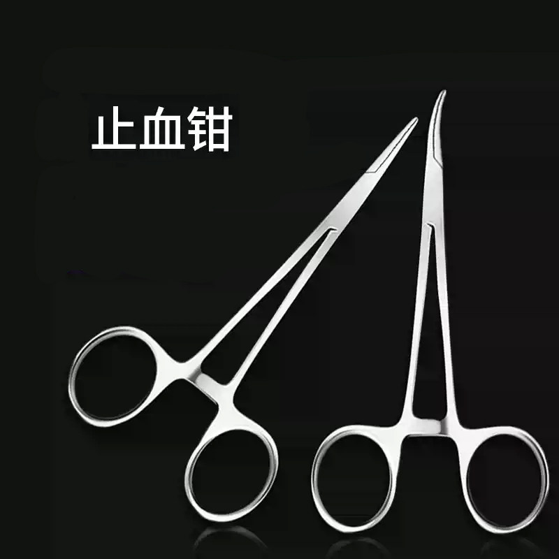 医用止血钳医疗手术血管钳子夹钳医疗器械止血钳弯头直头