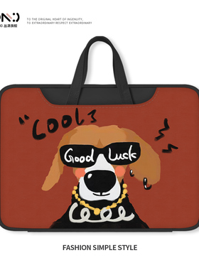 原创电脑包女14寸适用苹果macbook15点6手提包卡通macair笔记本M2电脑pro16包M1保护套macpro14寸13通勤百搭