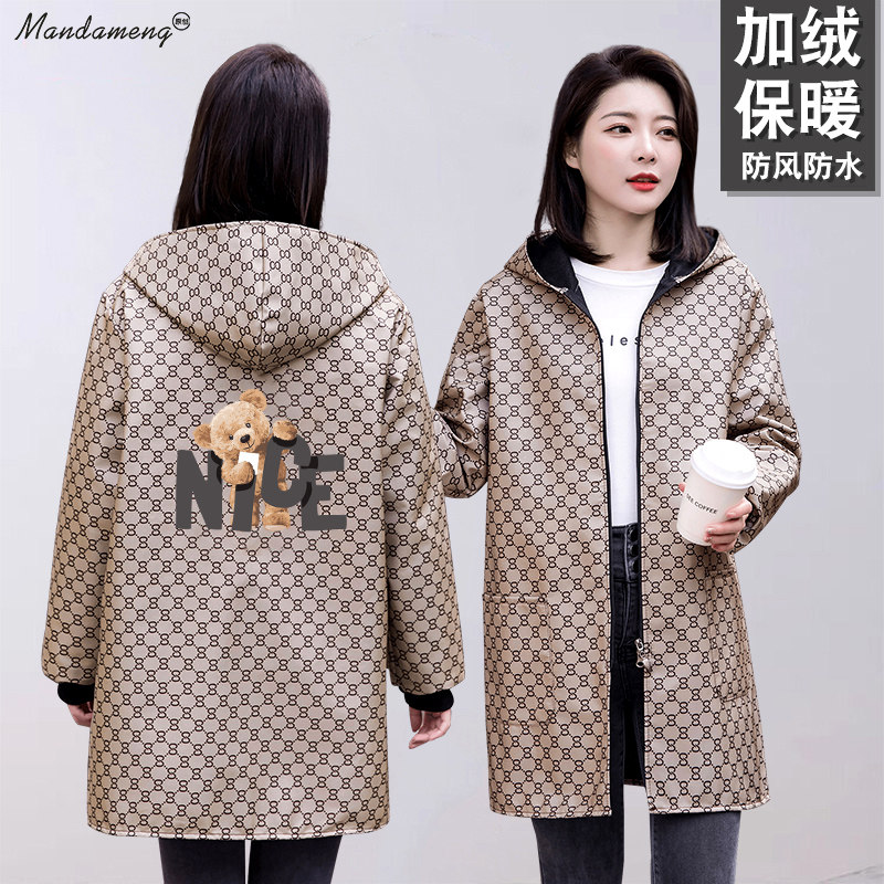 时尚加绒加厚长袖外套保暖防风罩衣成人防污大褂餐饮做饭工作服女,家庭/个人清洁工具,围裙,淘宝优惠券,粉丝福利购,淘宝优惠卷