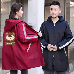 工作服定制印字外套男 加绒加厚外穿罩衣防污耐脏户外长袖 冬季 新款