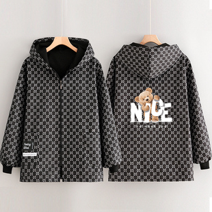 短款加绒加厚罩衣长袖围裙家用厨房女时尚大人外套大褂餐饮工作服