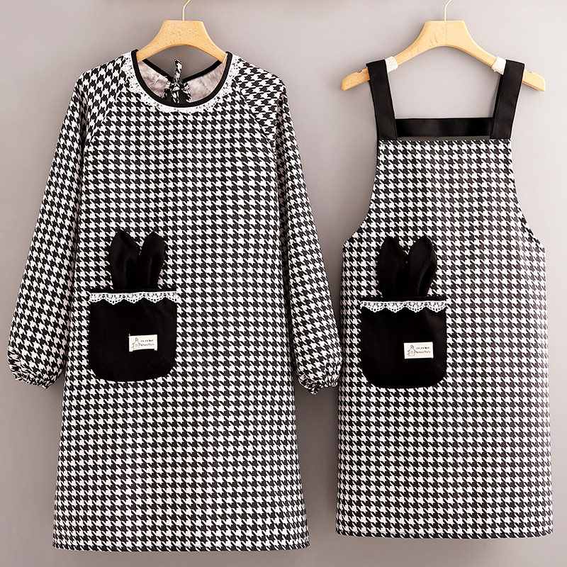 曼达萌帆布防污耐磨罩衣围裙