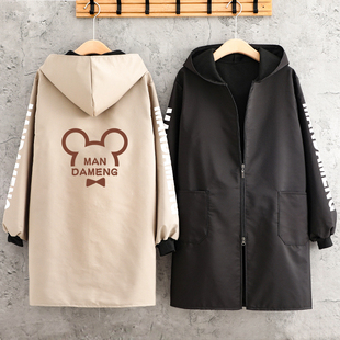 加绒罩衣女新款 围裙厨房家用防水防油外套工作服定制 加厚大人长袖